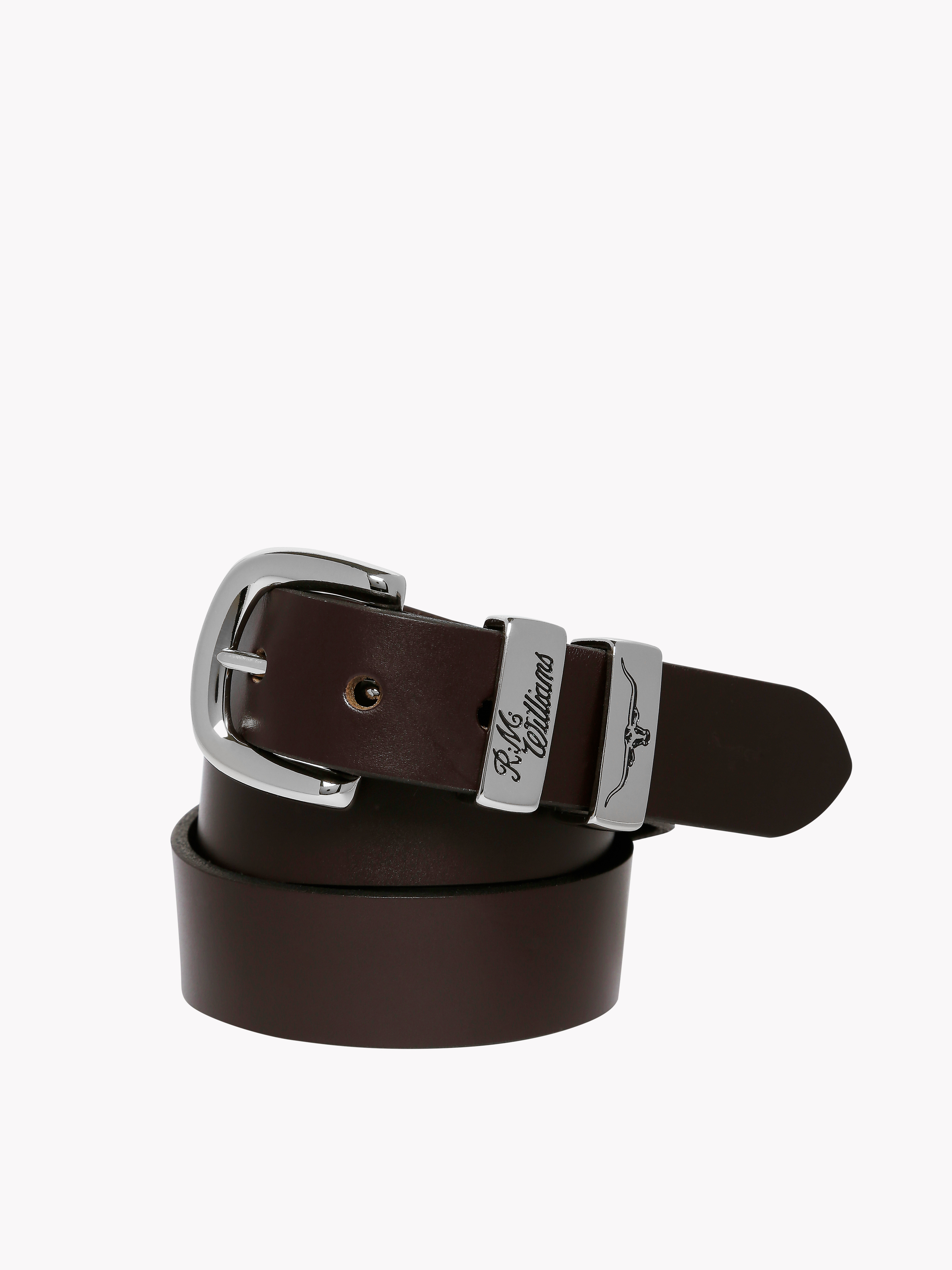 R.M.Williams 3 Piece Solid Hide Belt