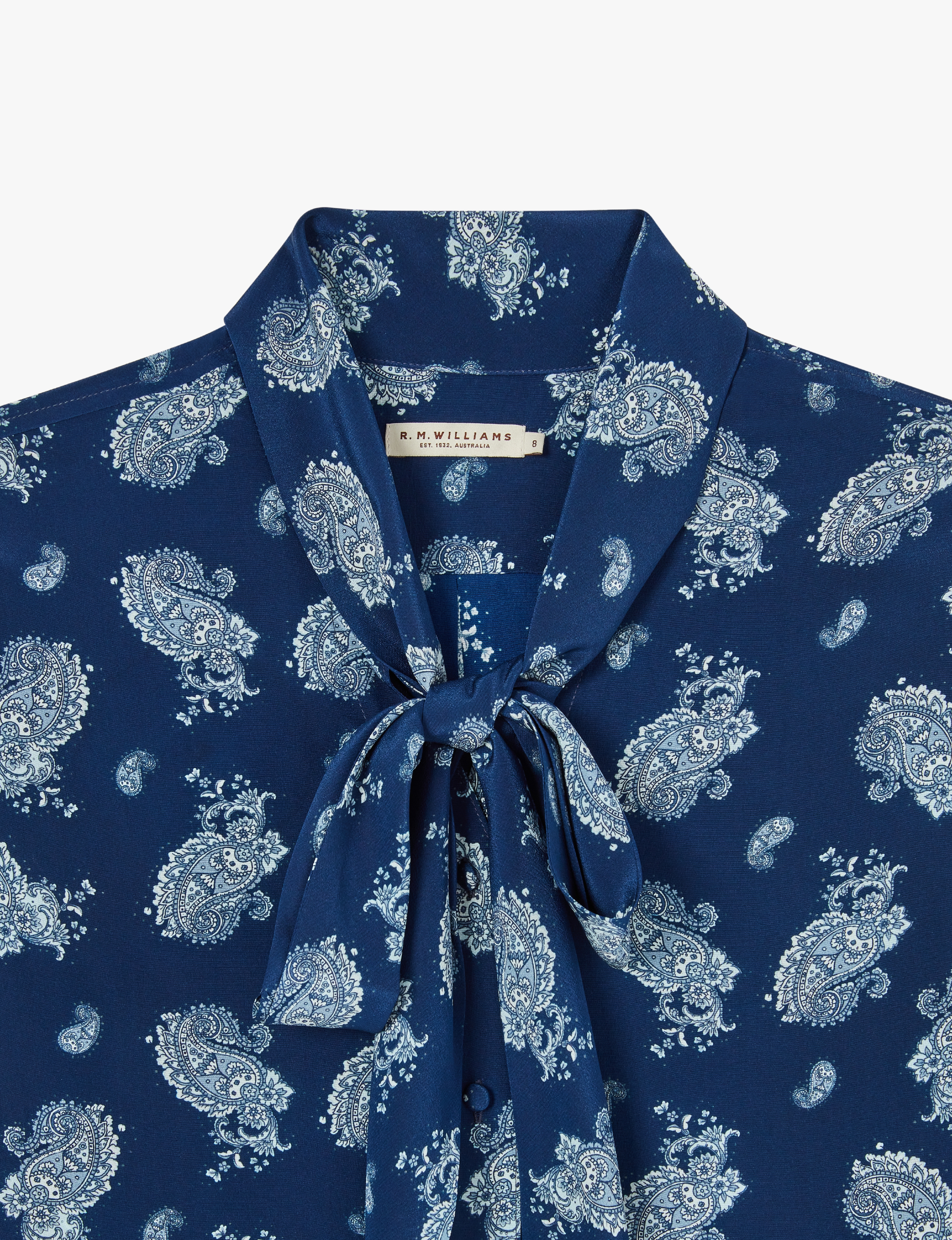 R.M.Williams Laura Bow Neck Blouse