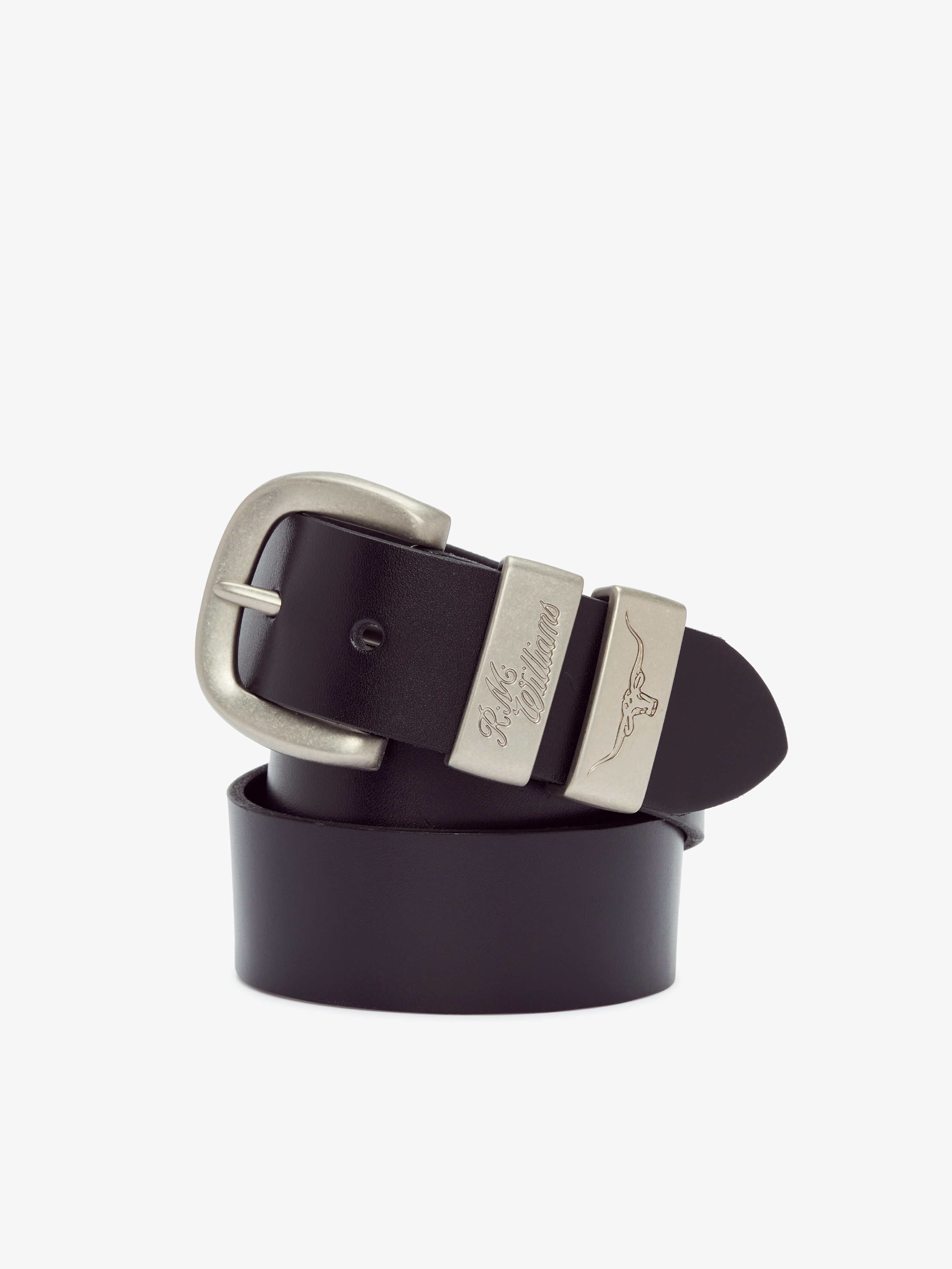 R.M.Williams 3 Piece Solid Hide Belt