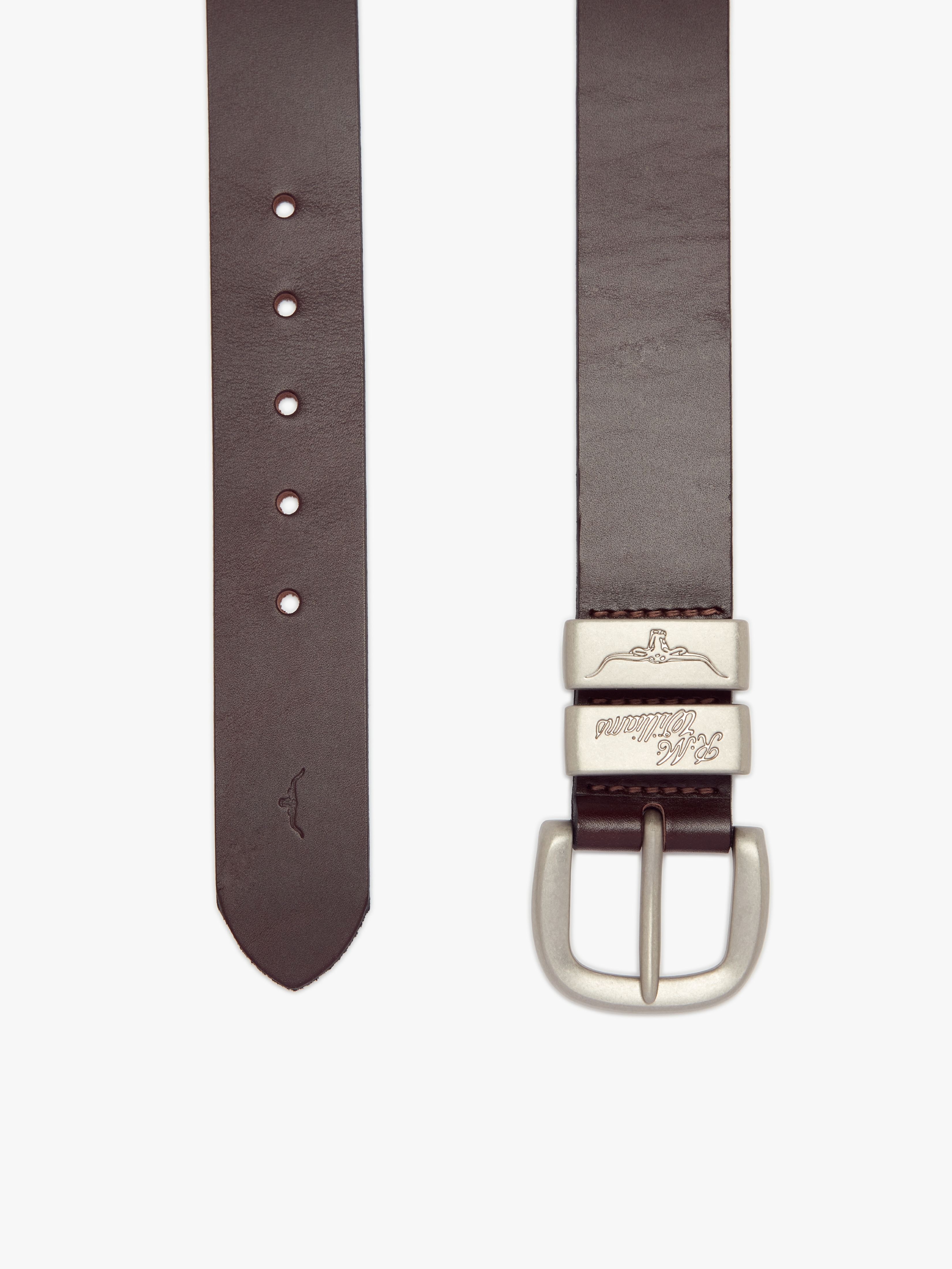 R.M.Williams 3 Piece Solid Hide Belt