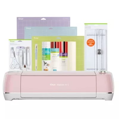 Cricut Explore Air2-Rose+Essentials Bundle