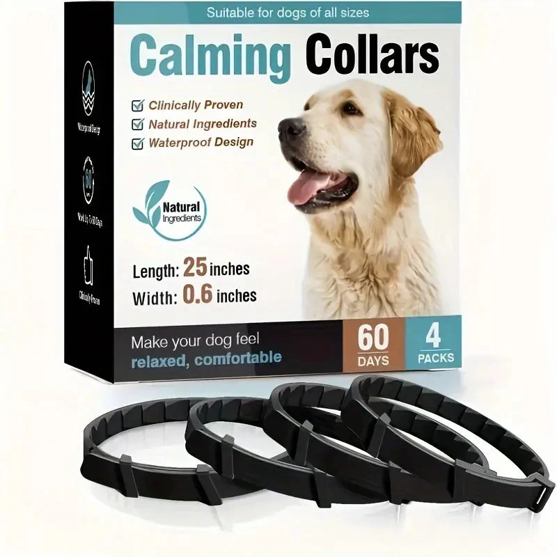 Calming Collars for dogs - Adjustable and Waterproof Dog Anxiety Relief ...