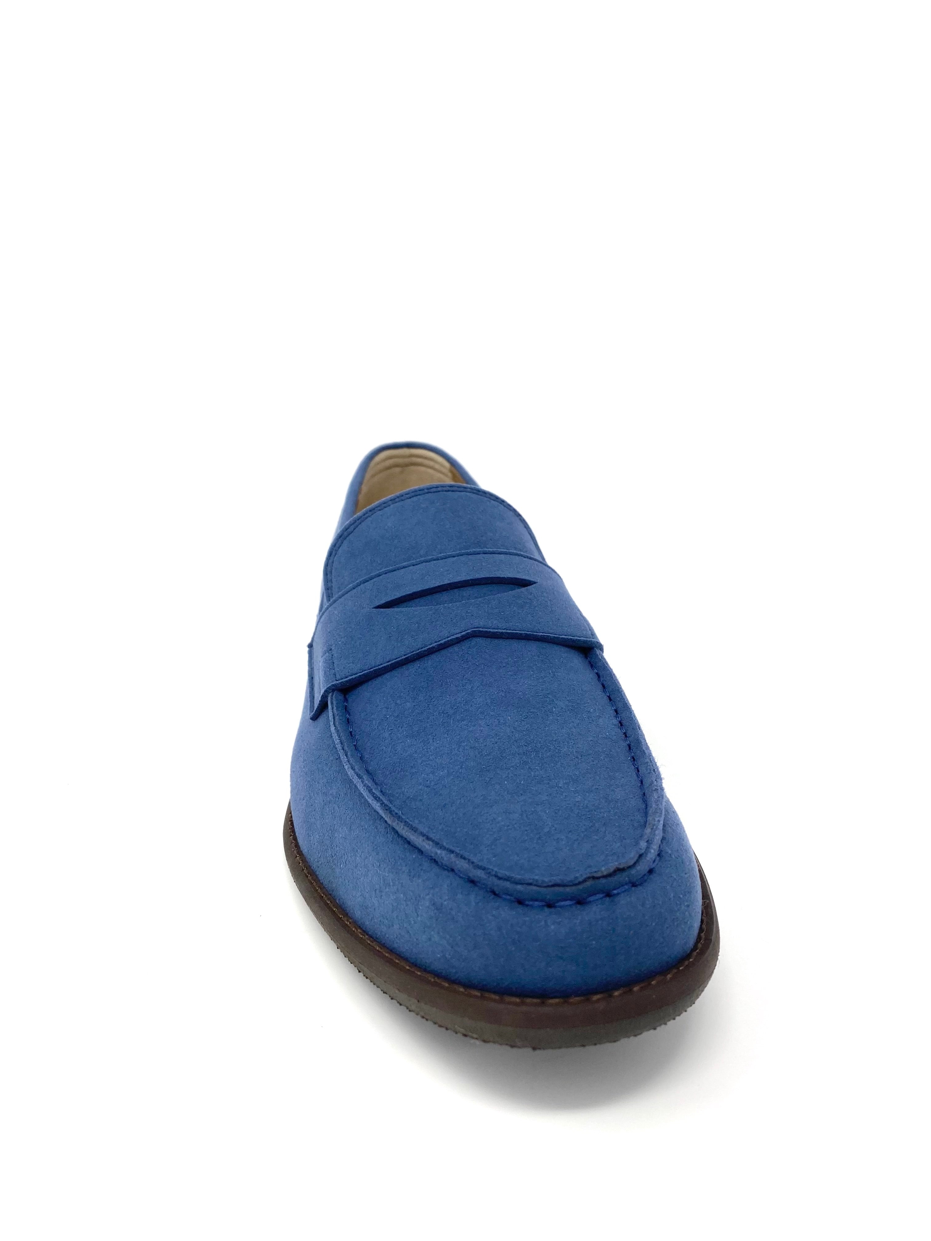 Anthony Loafer in Blue Suede