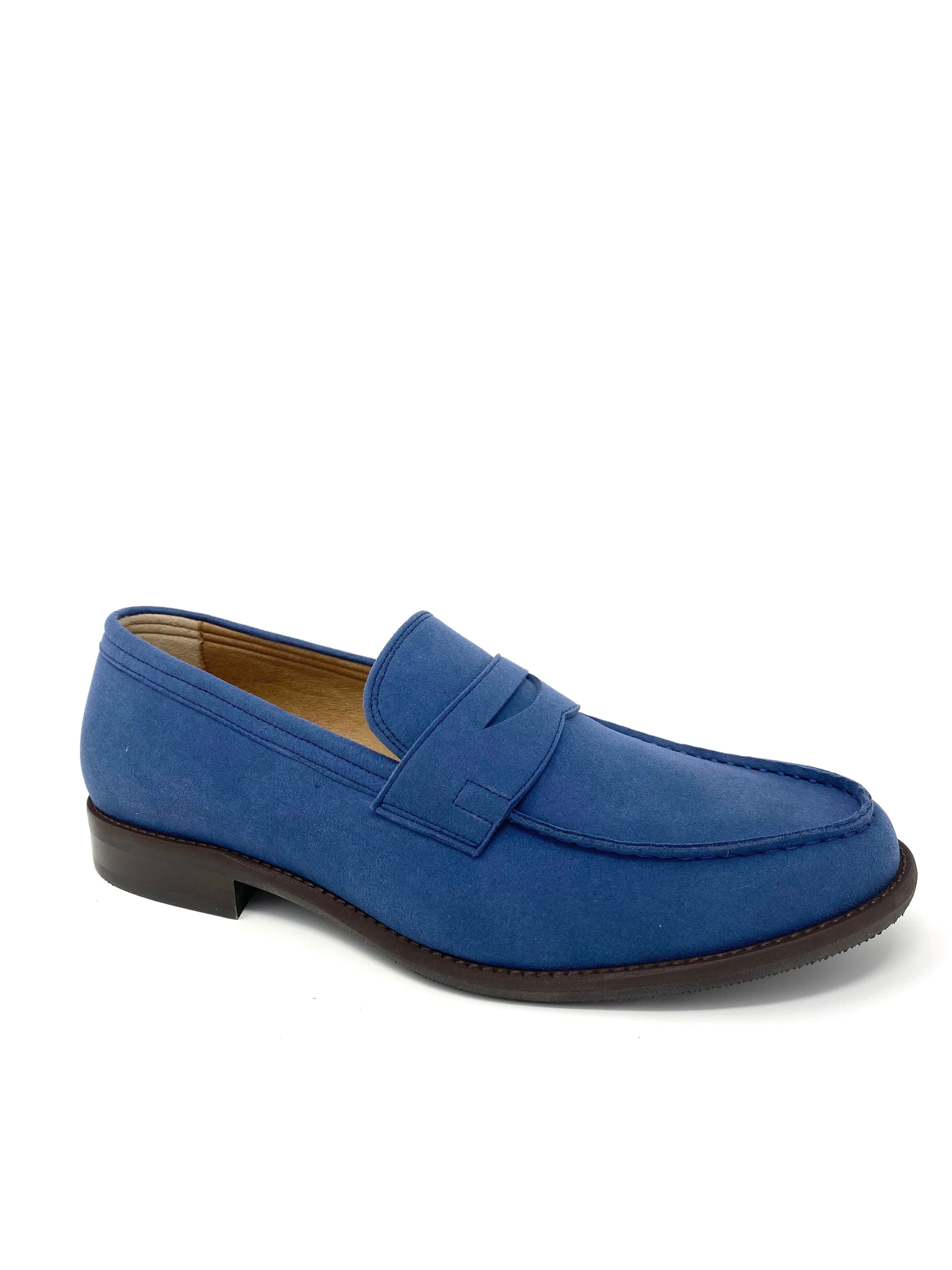 Anthony Loafer in Blue Suede