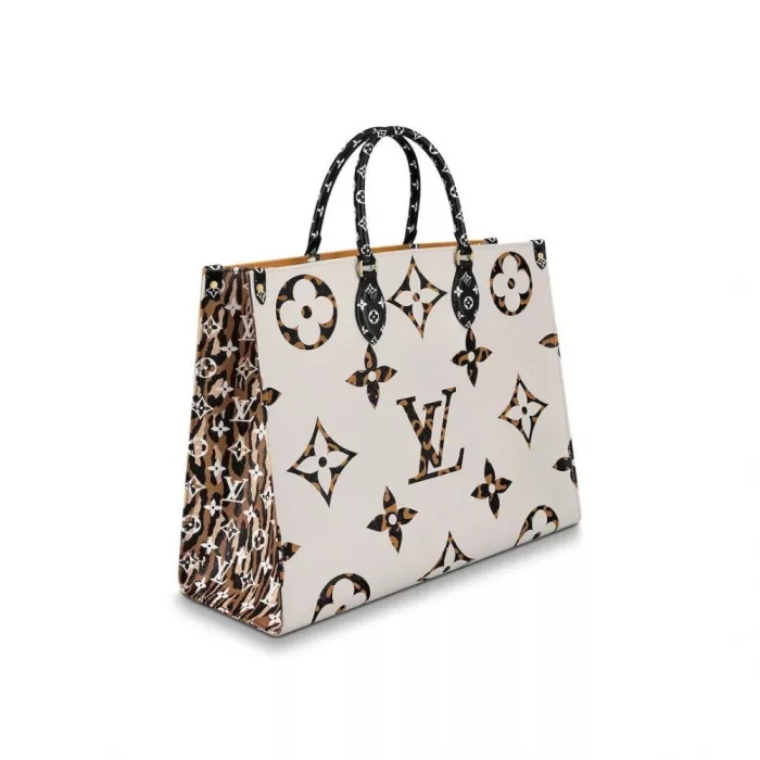 Louis Vuitton Neverfull Monogram Giant Jungle (Without Pouch) MM  Ivory/Havana Beige in Canvas with Gold-tone - US