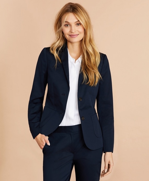 Stretch Cotton Sateen Jacket