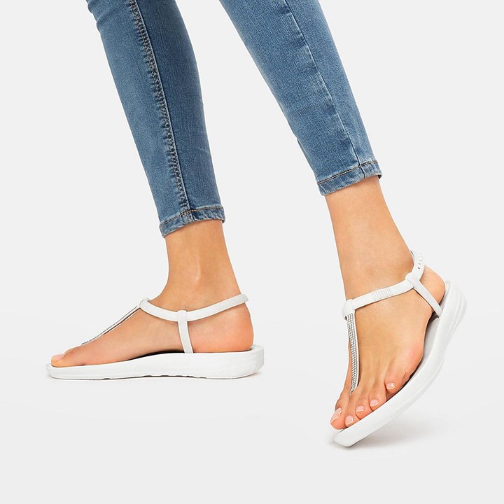 Fitflop Iqushion Splash Sparkle Back-Strap Flip Flops