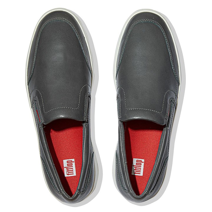 Fitflop Rally X Leather Slip On Shoes