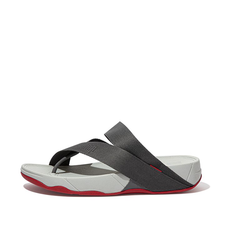Fitflop Sling Woven-Logo Toe-Post Sandals