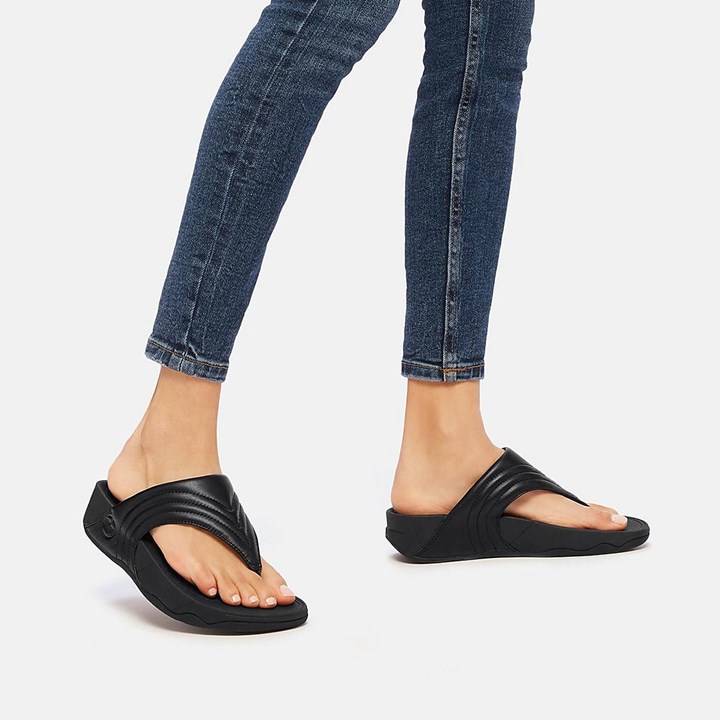 Fitflop Walkstar Leather Toe-Post Sandals