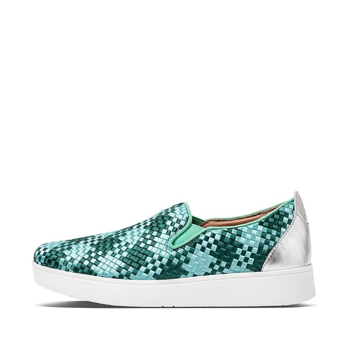 Fitflop Rally Silky Weave Slip On Shoes