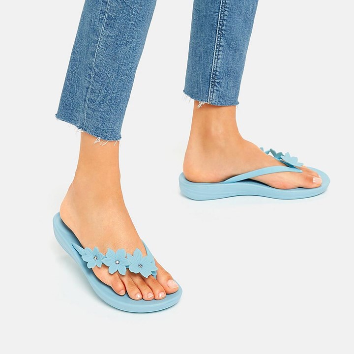 Fitflop Iqushion Flower Flip Flops