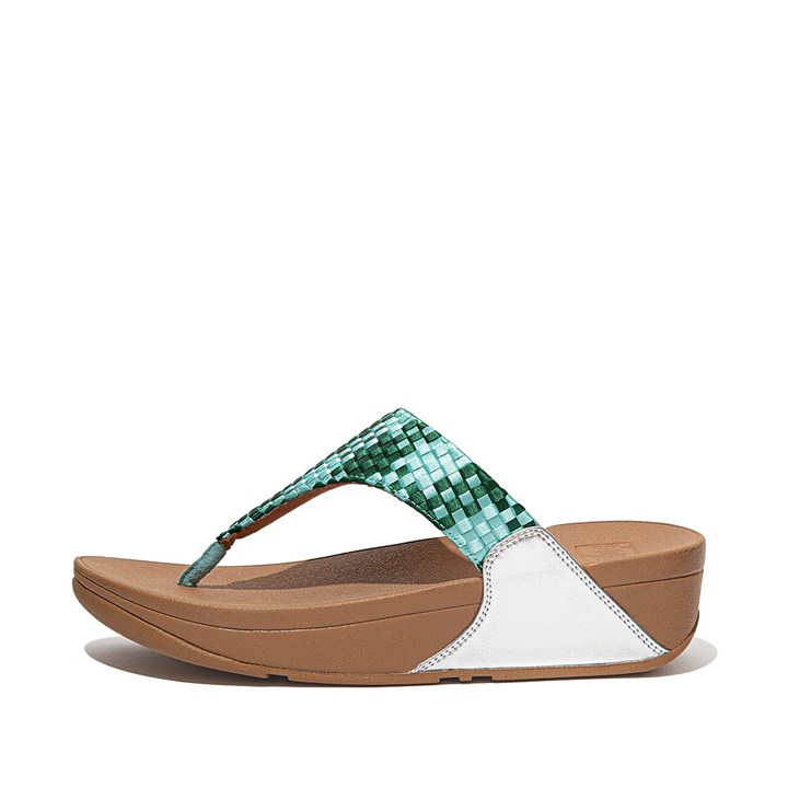 Fitflop Lulu Silky Weave Toe-Post Sandals