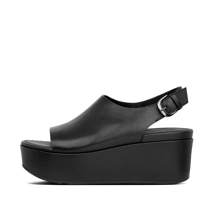 Fitflop Eloise Leather Back-Strap Wedge Sandals