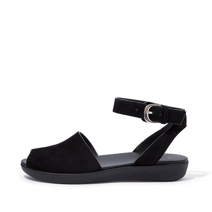 Fitflop Cova Suede Peep-Toe Back-Strap Sandals