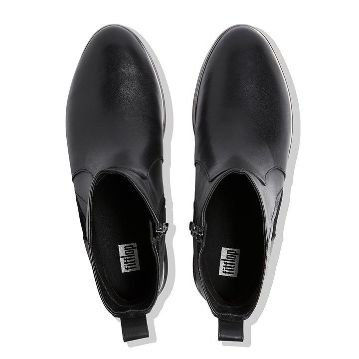 Fitflop Salma Lizard Embossed Leather Ankle Boots