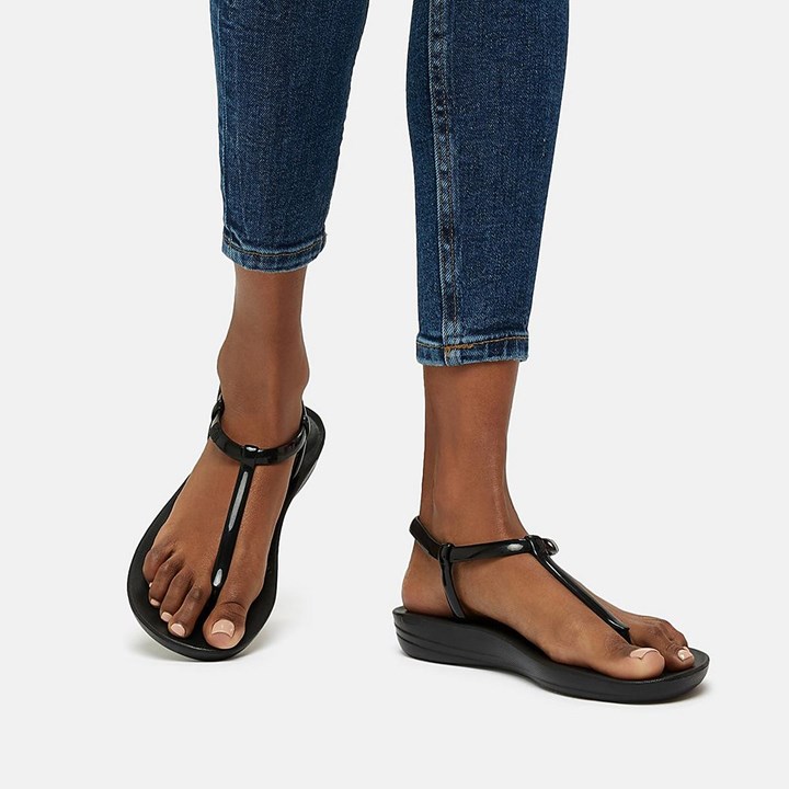 Fitflop Iqushion Splash Pearlised Back-Strap Flip Flops
