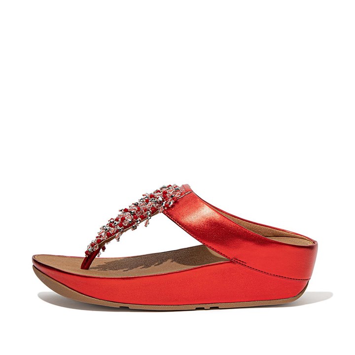 Fitflop Rumba Beaded Toe-Post Sandals