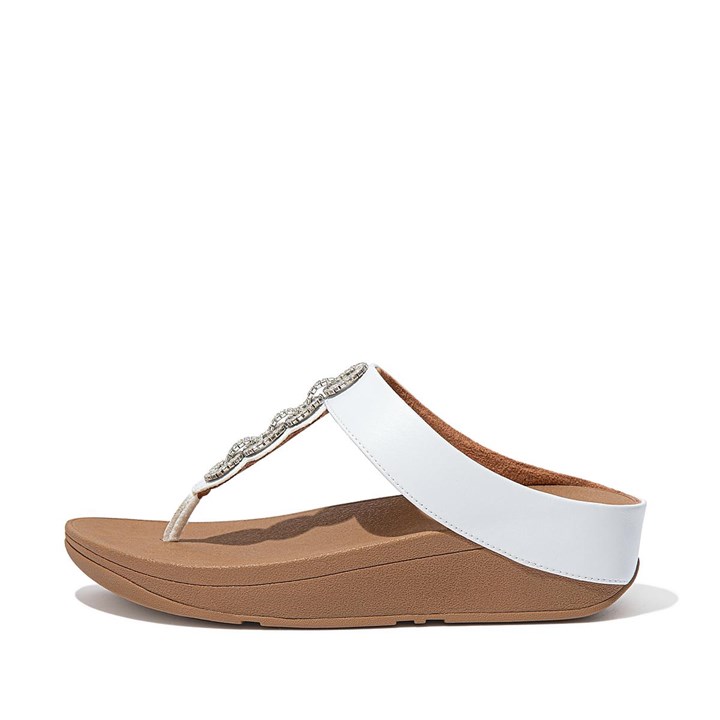 Fitflop Fino Sparkle Toe-Post Sandals