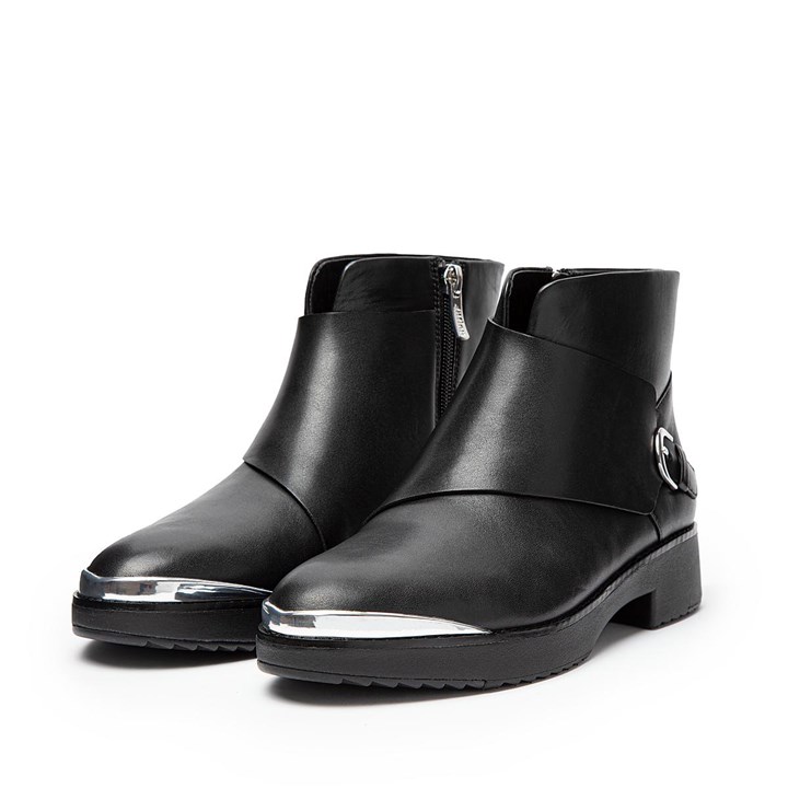 Fitflop Chiarra Buckle Leather Ankle Boots