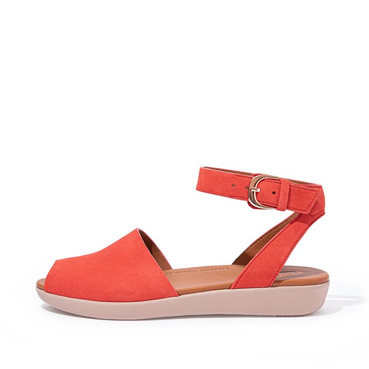 Fitflop Cova Suede Peep-Toe Back-Strap Sandals