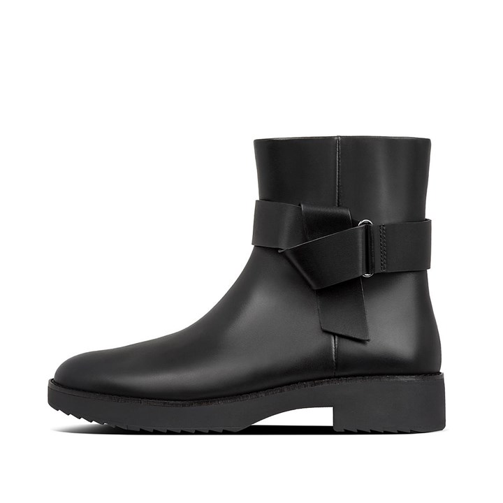 Fitflop Knot Leather Ankle Boots
