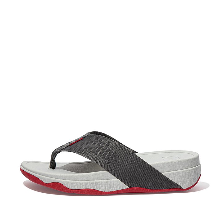 Fitflop Surfa Woven-Logo Toe-Post Sandals