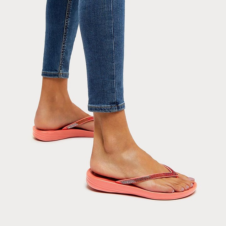 Fitflop Iqushion Ombre Sparkle Flip Flops