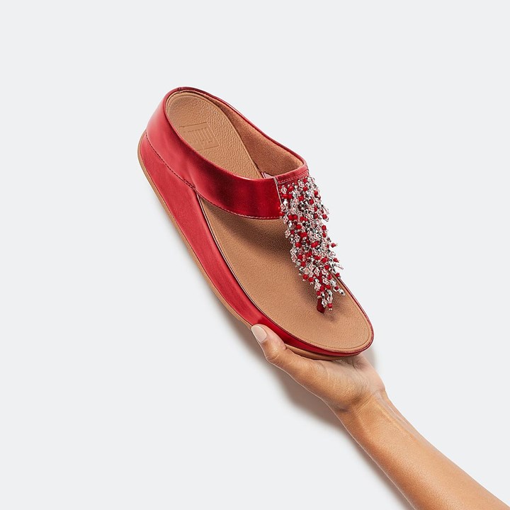 Fitflop Rumba Beaded Toe-Post Sandals