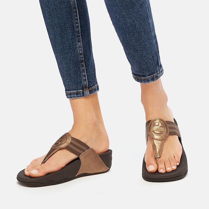 Fitflop Walkstar Webbing Toe-Post Sandals
