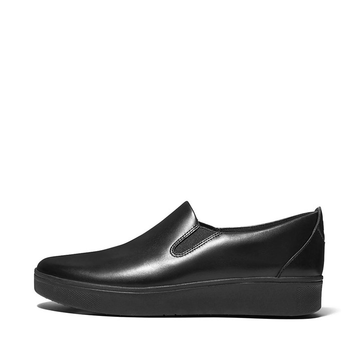 Fitflop Rally Leather Slip On Shoes