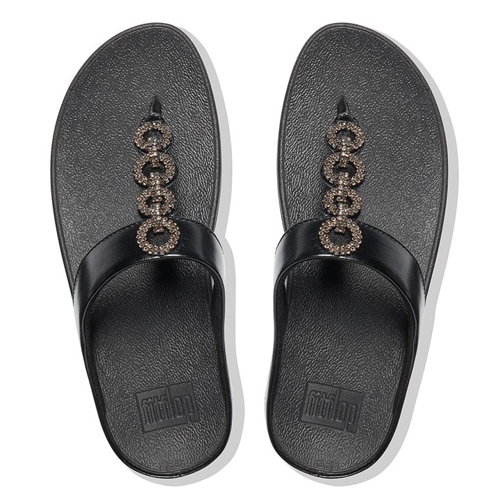 Fitflop Fino Sparkle Toe-Post Sandals