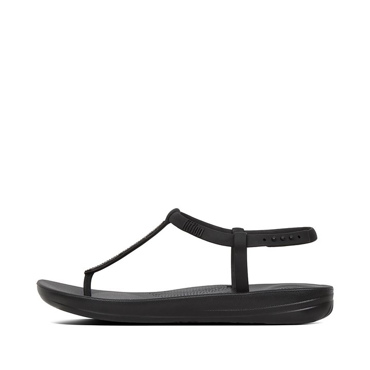 Fitflop Iqushion Splash Sparkle Back-Strap Flip Flops
