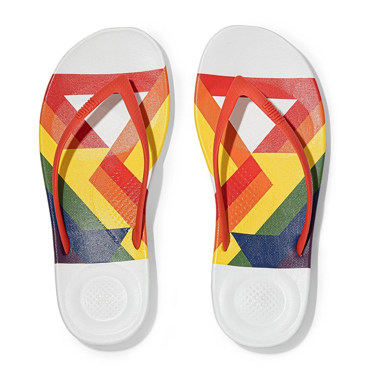 Fitflop Iqushion Rainbow Flip Flops