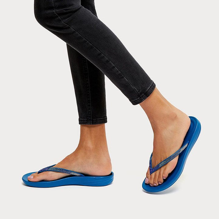 Fitflop Iqushion Ombre Sparkle Flip Flops