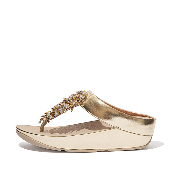 Fitflop Rumba Beaded Toe-Post Sandals