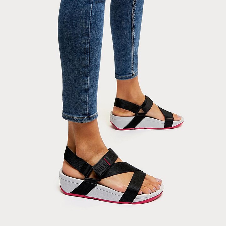Fitflop Surfa Woven-Logo Z-Strap Back-Strap Sandals