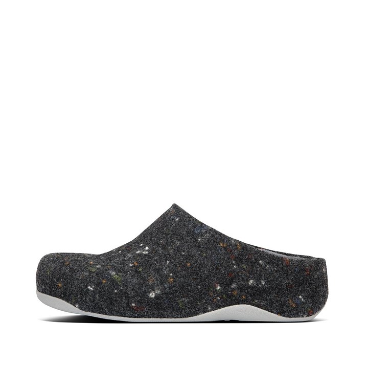 Fitflop Shuv Felt Mules & Clogs