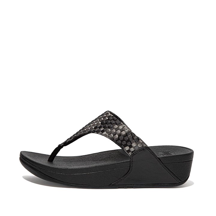 Fitflop Lulu Silky Weave Toe-Post Sandals