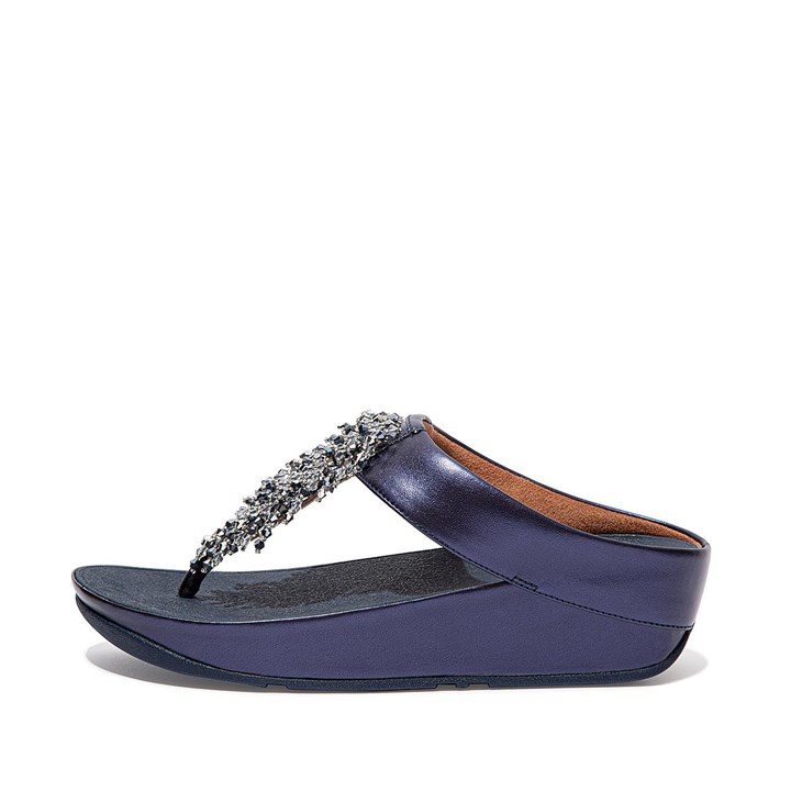 Fitflop Rumba Beaded Toe-Post Sandals