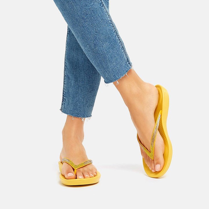 Fitflop Iqushion Ombre Sparkle Flip Flops
