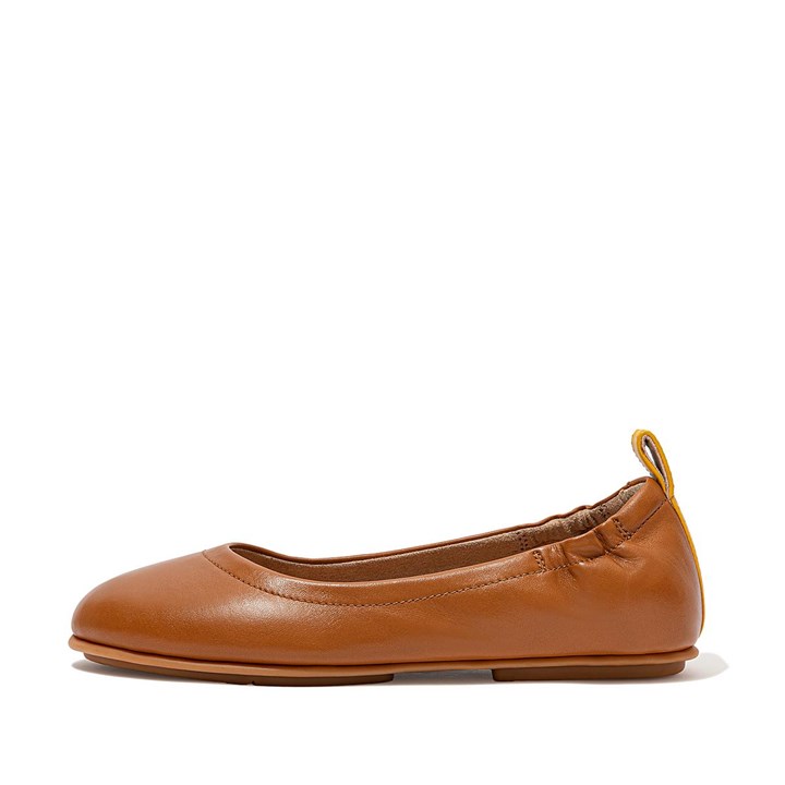 Fitflop Allegro Pop Tab Soft Leather Ballet Flats
