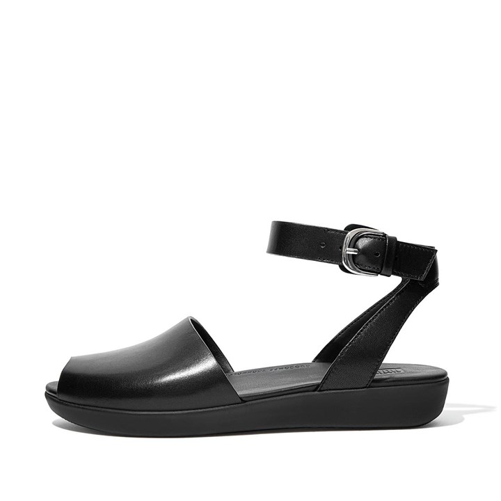 Fitflop Cova Leather Peep-Toe Back-Strap Sandals