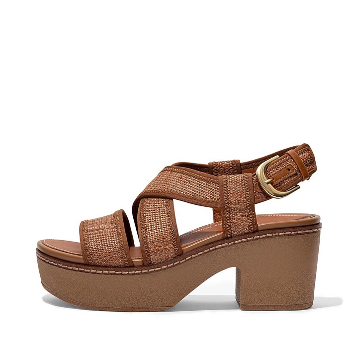 Fitflop Pilar Woven Back-Strap Platform Platform Sandals