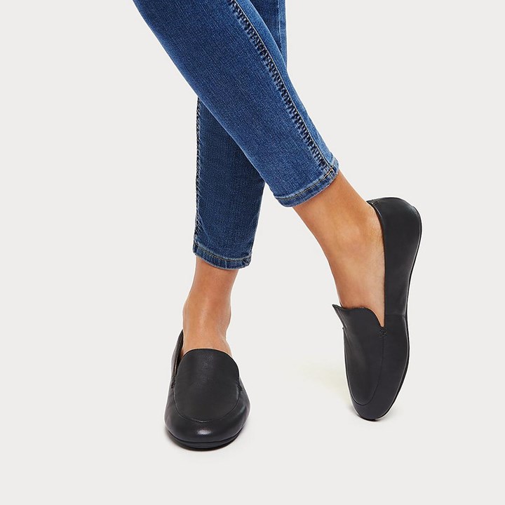 Fitflop Lena Leather Flat Shoes