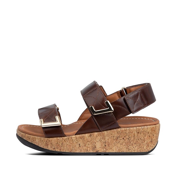 Fitflop Remi Adjustable Leather Back-Strap Sandals