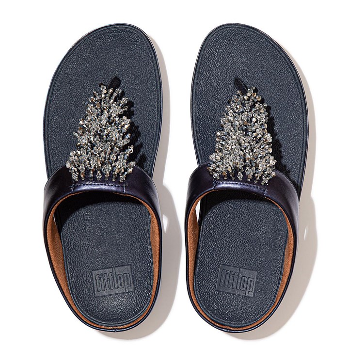Fitflop Rumba Beaded Toe-Post Sandals