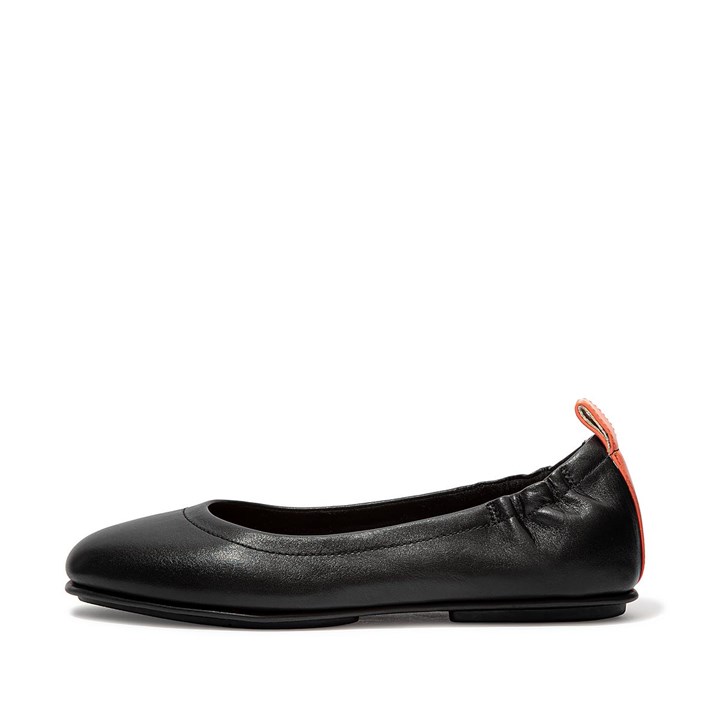 Fitflop Allegro Pop Tab Soft Leather Ballet Flats