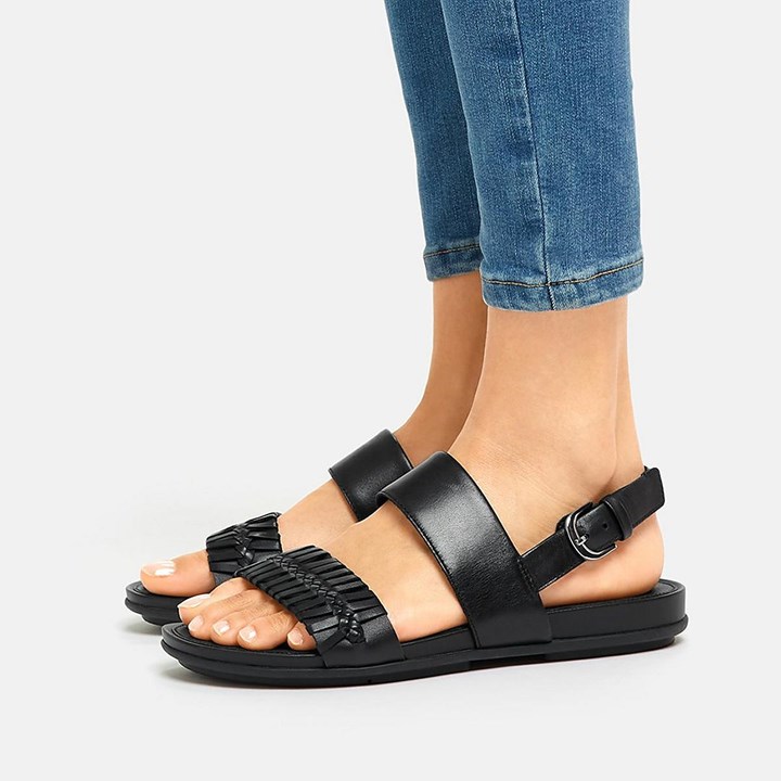 Fitflop Gracie Wrapped Weave Back-Strap Sandals