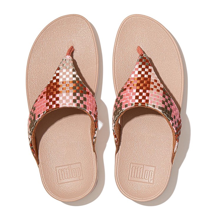 Fitflop Lulu Silky Weave Toe-Post Sandals